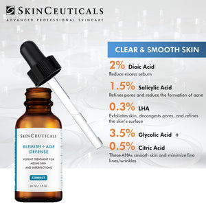 SKINCEUTICALS BLEMISH + AGE DEFENSE AT PEBBLE AESTHETIC